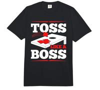 Cornhole Toss Like A Boss Corn Hole Sack Cornhole Game Comfort Colors Adult Heavyweight T-Shirt