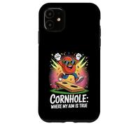 Cornhole Where My Aim Is True Celebration Case for iPhone 11