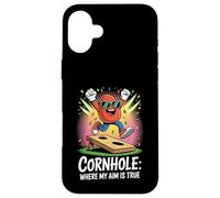 Cornhole Where My Aim Is True Celebration Case for iPhone 16 Plus