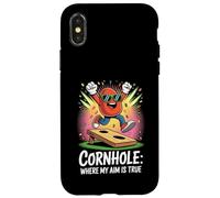 Cornhole Where My Aim Is True Celebration Case for iPhone X/XS