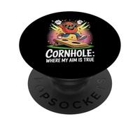 Cornhole Where My Aim Is True Celebration PopSockets Adhesive PopGrip