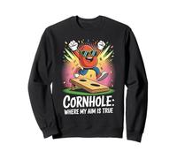 Cornhole Where My Aim Is True Celebration Sweatshirt