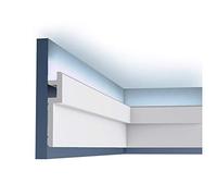 Cornice Moulding Orac Decor C395 Modern Steps Decorative Moulding for indirect Lighting Crown Moulding Contemporary Design White 2 m