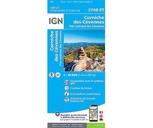 Corniche des Cévennes / PNR des Cévennes: Parc national des Cévennes: 2740ET (TOP 25)