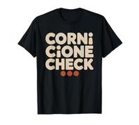 Cornicione Check Neapolitan Pizza Maker Crust Airy Purist T-Shirt