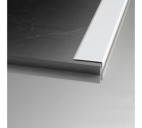 Corniere 90cm Aluminum Angle Tile Trim - 3 Pieces, Ele & Profile for Protecting Fur & Wall s, Ideal for Home & Office (White, 10x50mm)