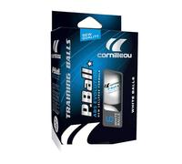 Cornilleau - P-Ball 1 White x6 - Premium Plastic Table Tennis Balls - Durable for Training & Recreational Use