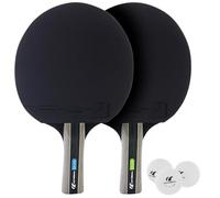 Cornilleau - Sport Duo Set - 2 Table Tennis Bats & 3 Balls - ITTF 2-Star Coating - Moderate Speed, Standard Spin, High Control