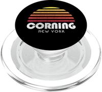 Corning NY Finger Lakes Retro Sunset PopSockets PopGrip for MagSafe