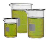 Corning Pyrex #1000 Griffin Low Form, Micro Glass Beaker Set - 3 Sizes - 10ml, 30ml, 50ml