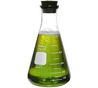 Corning Pyrex #4980-500, 500ml Narrow Mouth Erlenmeyer Flask with Rubber Stopper (Single)