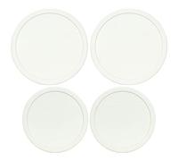 CorningWare (2) FS-1-PC 2.5qt & (2) F-5-PC 1.5qt French White Lids