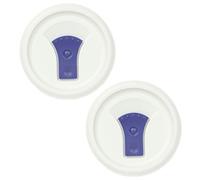 CorningWare FM-22-VPC 20oz French White Round Soup Mug Pop-Ins Vented Lid - 2 Pack