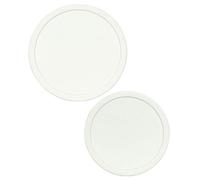CorningWare (1) FS-1-PC 2.5Qt French White Lid and (1) F-5-PC 1.5Qt French White Lid