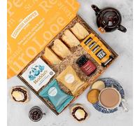 Cornish Afternoon Tea Hamper for 2 | Luxury Tea Set with Scones, Jam & Clotted Cream | Hamper Gifts for Women & Men, Birthday, Thank You, Anniversary