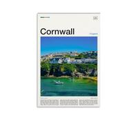 Cornish Coast England Poster Decorative Painting Canvas Wall Art Living Room Poster Bedroom Painting Wall Art Picture Print Modern Family Room Decor 24 x 36 Inches (60 x 90 cm)