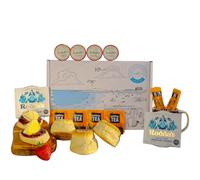 Cornish Cream Tea Gift Set for 4, Scones with Clotted Cream and Jam, Tea and Coffee