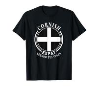 Cornish Expat Cornwall UK England Saint Pirans Flag T-Shirt