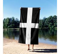 Cornish Flag Towel | Face, Hand, Bath or Oversized | Soft Absorbent Cotton | Bathroom Beach Pool Travel | Cornwall Pride Art Gift | Durable Quick-Dry Flag Towel