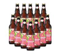 Cornish Orchards British Raspberry & Elderflower Cider 500ml Bottles - 4.00% ABV (12 Pack)