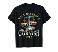 Cornish Pasty s Funny Balanced Diet s Cornwall Cartoon T-Shirt