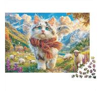 Cornish Rex 1000 Piece Jigsaw Puzzle for Adults And Kids-Challenging Puzzle Game,Home Decoration & Family Fun 52x38cm/1000pcs