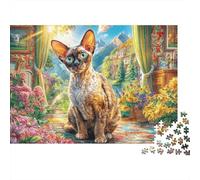 Cornish Rex 1000 Piece Jigsaw Puzzle for Adults And Kids-Challenging Puzzle Game,Home Decoration & Family Fun 70x50cm/1000pcs