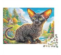 Cornish Rex 1000 Piece Jigsaw Puzzle for Adults And Kids-Challenging Puzzle Game,Home Decoration & Family Fun 38x26cm/1000pcs