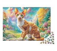 Cornish Rex 1000 Piece Jigsaw Puzzle for Adults And Kids-Challenging Puzzle Game,Home Decoration & Family Fun 52x38cm/1000pcs