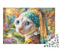 Cornish Rex 1000 Piece Jigsaw Puzzle for Adults And Kids-Challenging Puzzle Game,Home Decoration & Family Fun 38x26cm/1000pcs