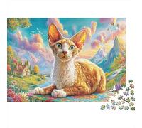 Cornish Rex 1000 Piece Jigsaw Puzzle for Adults And Kids-Challenging Puzzle Game,Home Decoration & Family Fun 70x50cm/1000pcs