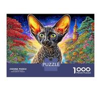 Cornish Rex 1000 Piece Jigsaw Puzzle for Family - Fun Challenge for Adults & Kids, 52x38cm/1000pcs