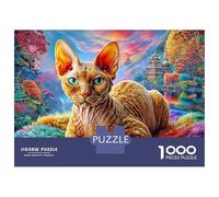 Cornish Rex 1000 Piece Jigsaw Puzzle for Family - Fun Challenge for Adults & Kids, 70x50cm/1000pcs