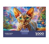 Cornish Rex 1000 Piece Jigsaw Puzzle for Family - Fun Challenge for Adults & Kids, 70x50cm/1000pcs