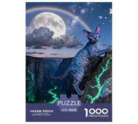 Cornish Rex 1000-Piece Jigsaws Puzzles for Adult Challenging Puzzle Games Fun, Challenging & Brainteasing Games Gifts for Men And Women Decoration Puzzle 38x26cm/1000pcs