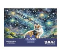 Cornish Rex 1000 Pieces Animal Jigsaw Puzzles with Paper Art Home Decors Families Fit Stunning Puzzle 70x50cm/1000pcs