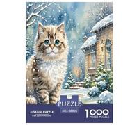 Cornish Rex 1000 Pieces Animal Jigsaw Puzzles with Paper Art Jigsaw Puzzle Home Decors Families Fit Puzzle Educational Games 38x26cm/1000pcs