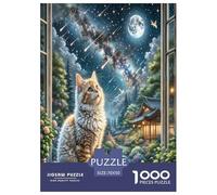 Cornish Rex 1000 Pieces Animal Jigsaw Puzzles with Paper Art Jigsaw Puzzle Home Decors for Enthusiasts Puzzle Educational Games 70x50cm/1000pcs