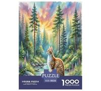 Cornish Rex 1000 Pieces Animal Jigsaw Puzzles with Paper Art Jigsaw Puzzle Perfect for Relaxation Families Fit Fun Challenges 38x26cm/1000pcs