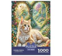 Cornish Rex 1000 Pieces Animal Jigsaw Puzzles with Paper Art Jigsaw Puzzle Perfect for Relaxation Jigsaw Puzzles for Adults And Kids Age 12 Years Up Stunning Puzzle 38x26cm/1000pcs