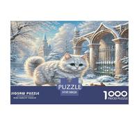 Cornish Rex 1000 Pieces Animal Jigsaw Puzzles with Paper Art Perfect for Relaxation Adult Stunning Puzzle 38x26cm/1000pcs