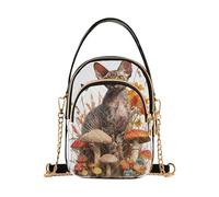 Cornish Rex Cat 3d trendy crossbody travel bag with multi pockets hand bags birthday gifts for women