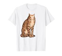 Cornish Rex Cat Costume Body Graphic Funny Halloween Cosplay Value Graphic T-Shirt, Men, White, M