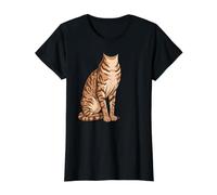 Cornish Rex Cat Costume Body Graphic Funny Halloween Cosplay Value Graphic T-Shirt, Women, Black, XL