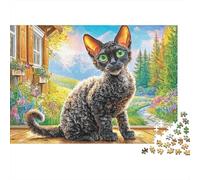 Cornish Rex Jigsaw Puzzle for Adults And Teenagers, Impossible 1000 Piece Puzzle,Family Fun Activity, Challenging Puzzle Game 38x26cm/1000pcs