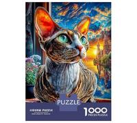 Cornish Rex Jigsaw Puzzle for Adults And Teenagers, Impossible 1000 Piece Puzzle, Mindfulness & Family Fun Activity, Challenging Puzzle Game 52x38cm/1000pcs