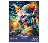 Cornish Rex Jigsaw Puzzle for Adults And Teenagers, Impossible 1000 Piece Puzzle, Mindfulness & Family Fun Activity, Challenging Puzzle Game 38x26cm/1000pcs