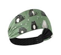 Cornish Rexcats Green Cooling workout headband Stretchy hairbands for washing face hiking Volleyball washing faceColorful Duchshund Dog Stars