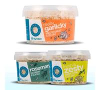 Cornish Sea Salt Best With Chicken Trio Bundle | 3 Natural & Unrefined Salts and Seasoning | Suitable for Vegans | Garlic 55g, Rosemary Salt 60g and Lemon & Thyme Sea Salt 55g