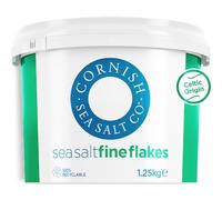 Cornish Sea Salt Celtic Sea Salt Fine Flakes 1.25kg - 100% Natural Unrefined Mineral Rich Mini Flakes Sea Salt, Hand Harvested Celtic Origin, for Baking, Cooking, Table Seasoning, Quick Dissolve